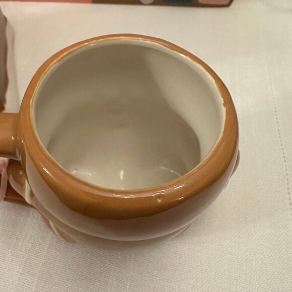 Peppermint & Pine Gingerbread Man Mug Christmas Holiday Handpainted NWT - Picture 4 of 5